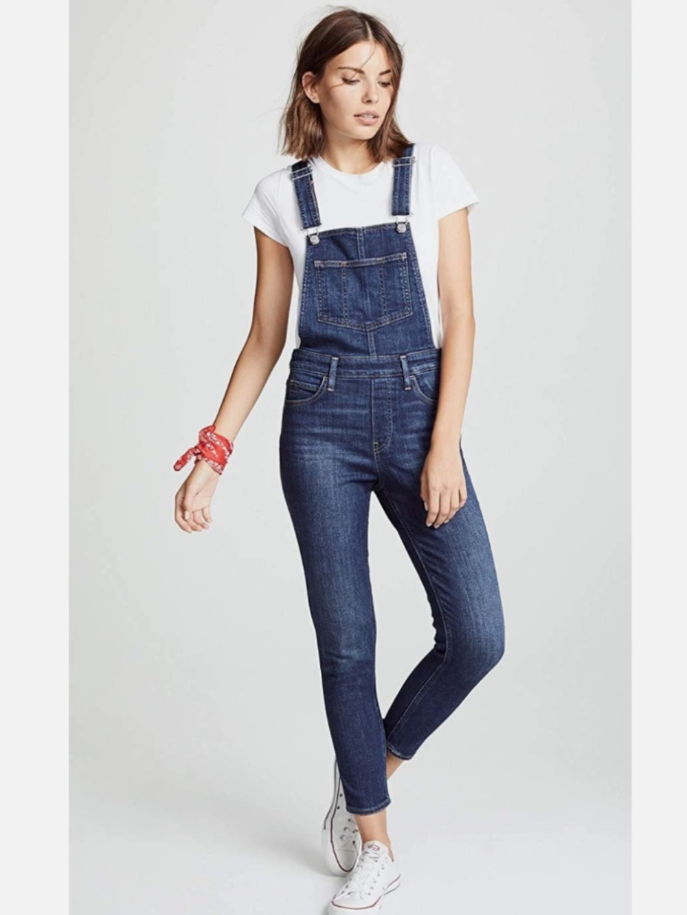 ★Worn Once! Org.$128 Levi's Premium Skinny Overalls in DIP Jean Size27★